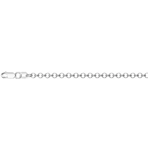 Цепь  родированное серебро 925 пробы