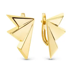 Золотые Женские серьги из желтого золота 585 пробы