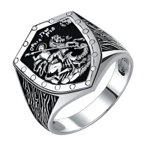 Серебряное кольцо черненое серебро 925 пробы
